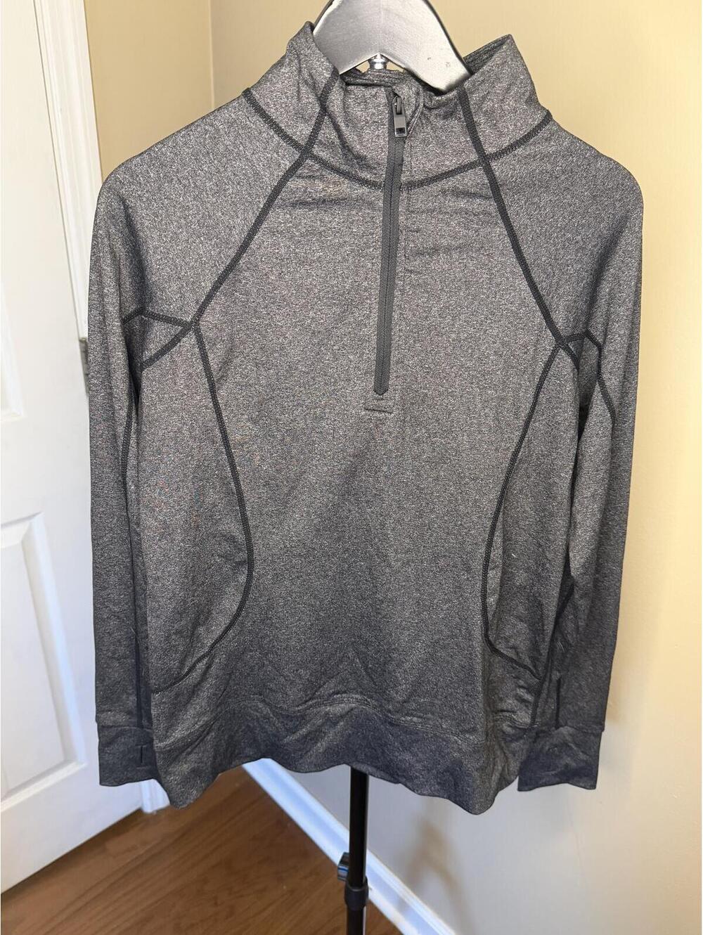 Lululemon Athletica Heathered Gray Half Zip Pullover Size M